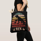 Mamasaurus T rex Dinosaur Funny Mama Saurus Tote Bag (Dichtbij)