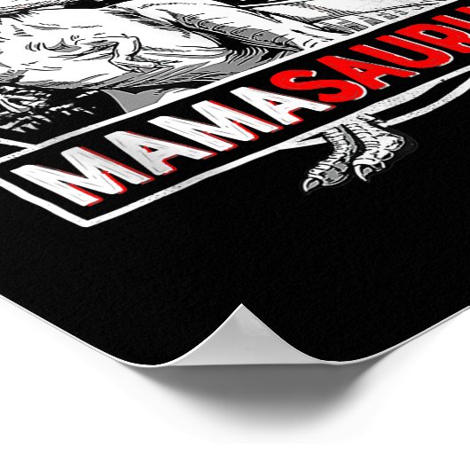 Mamasaurus t rex dinosaur Funny Moederdag voor Poster (Hoek)