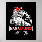 Mamasaurus t rex dinosaur Funny Moederdag voor Poster (Voorkant)