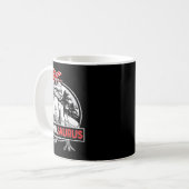 Mamasaurus T Rex Dinosaur Grappige Mama Saurus Koffiemok (Voorkant links)