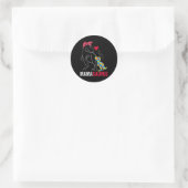 Mamasaurus T Rex Dinosaur Mama Saurus Autism Aware Ronde Sticker (Tas)