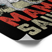 Mamasaurus T Rex Dinosaur Mama Saurus Family Match Poster (Hoek)