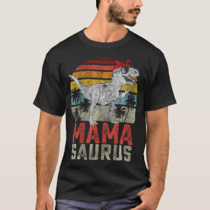 Mamasaurus T Rex Dinosaur Mama Saurus Family Match T-shirt