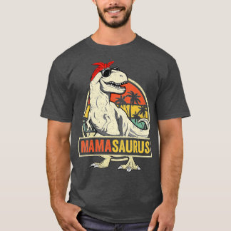 Mamasaurus T Rex Dinosaur Mama Saurus Family Match T-shirt