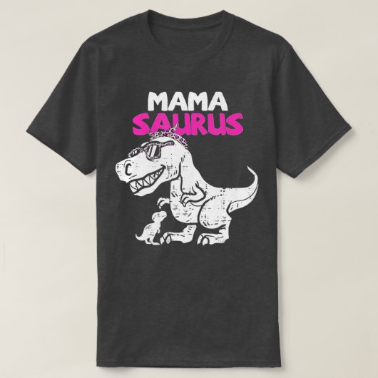 Mamasaurus T Rex Dinosaur Mama Saurus Family Mothe T-shirt (Design voorkant)