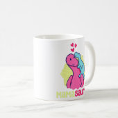 Mamasaurus T Rex Dinosaur Mama Saurus Moederdag Koffiemok (Voorkant rechts)