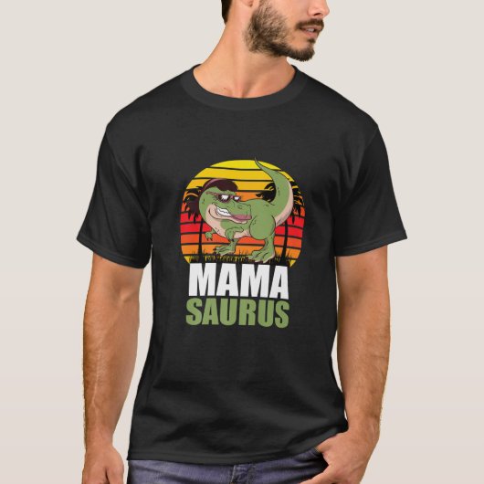 Mamasaurus T Rex Dinosaur Mama Saurus T-shirt (Voorkant)