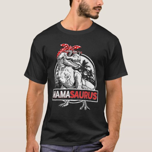 Mamasaurus T Rex Funny Mama Saurus Family Matching T-shirt (Voorkant)