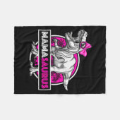 Mamasaurus T-rex Matching Funny Mother Saurus Dino Fleece Deken (Voorkant (Horizontaal))