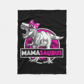Mamasaurus T-rex Matching Funny Mother Saurus Dino Fleece Deken (Voorkant)