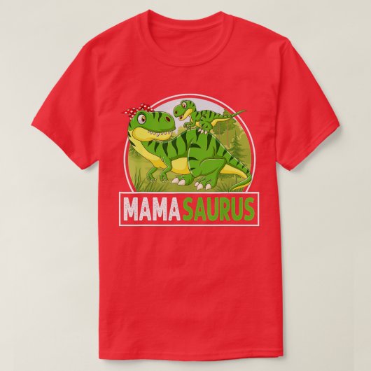 Mamasaurus Trex Dinosaur MamaSaurus Family T-shirt (Design voorkant)