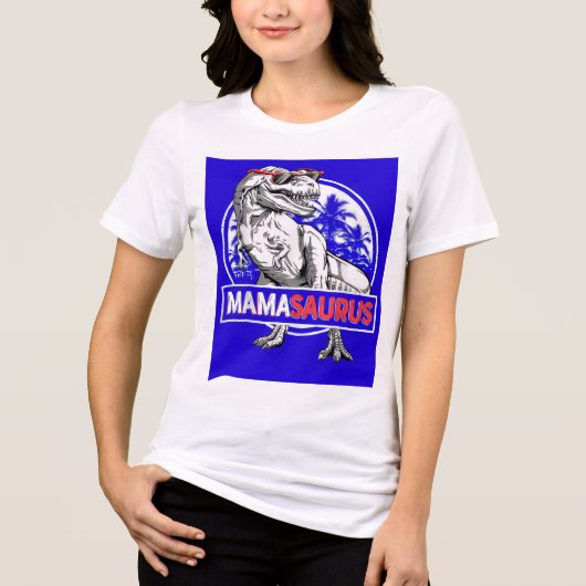 Mamasaurus  Tri-Blend shirt (Voorkant)