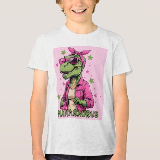 Mamasaurus  Tri-Blend shirt (Voorkant)