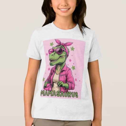 Mamasaurus  Tri-Blend shirt (Voorkant)