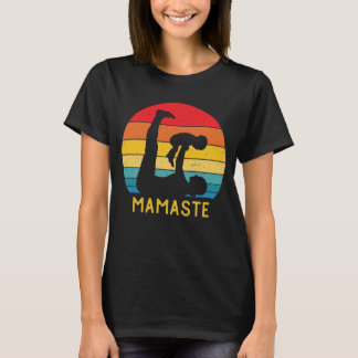 Mamaste Funny Yoga Mam Meditation Gift voor moeder T-shirt
