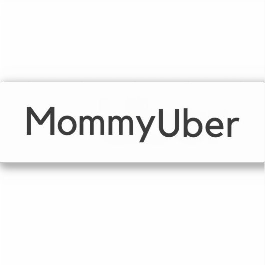 MamaUber auto Sticker (Voorkant)