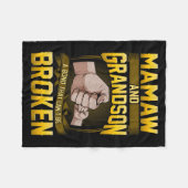 Mamaw And Grandson A Bond That Can't Be Broken Shi Fleece Deken (Voorkant (Horizontaal))