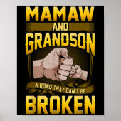 Mamaw And Grandson A Bond That Can't Be Broken Shi Poster (Voorkant)