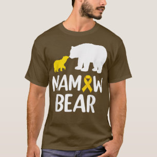 Mamaw Beer Childhood Cancer Awareness Support Squa T-shirt