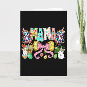 Mamaw Bunny bijpassende familie groep konijn Pasen Kaart