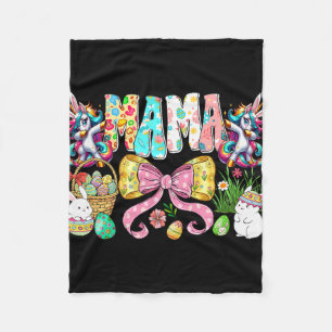 Mamaw Bunny Overeenkomstige Familie Groep Konijn P Fleece Deken