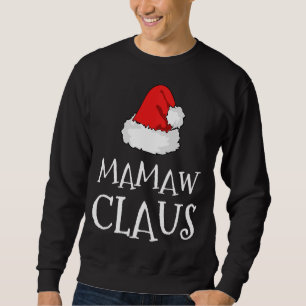 Mamaw Claus Kerst Pet Familie Groep Matching Pa Trui