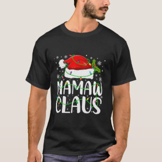 Mamaw Claus Santa Funny kerstpajama Matching T-shirt