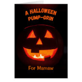Mamaw Halloween Schattige Jack o' Lantern (Voorkant)