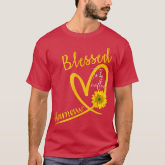 "Mamaw Heart Sunflower Mothers" , zonder bloesem T-shirt