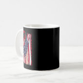 Mamaw Multipel Myeloom Awareness Lint Amerikaanse Koffiemok (Voorkant links)