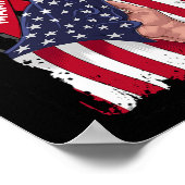 Mamaw Multipele Myeloom Awareness Lint Amerikaanse Poster (Hoek)