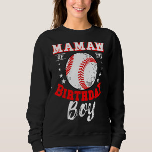 Mamaw of the Birthday Boy Baseball Theme Bday Cele Trui
