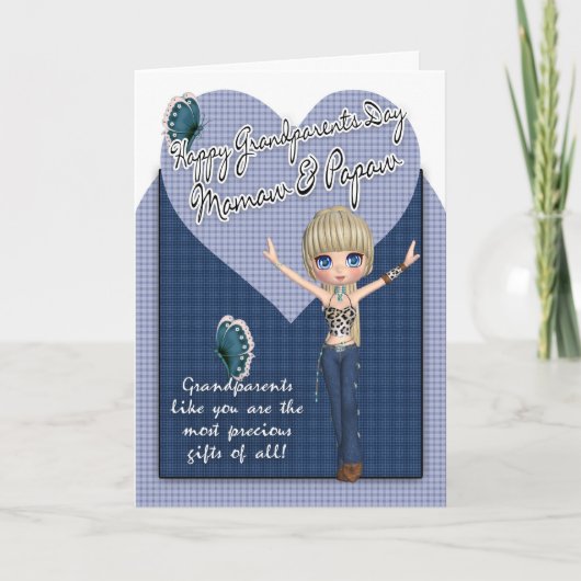 Mamaw & Papaja, de Leuke Kaart van de Dag van (Voorkant)