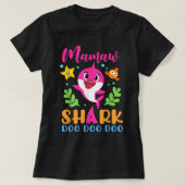 Mamaw Shark Mamaw Shark Lover Family Moederdag T-shirt (Design voorkant)