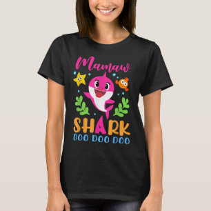 Mamaw Shark Mamaw Shark Lover Family Moederdag T-shirt