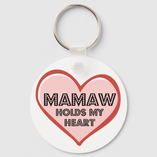 Mamaw Sleutelhanger: Button stijl Sleutelhanger (Voorkant)