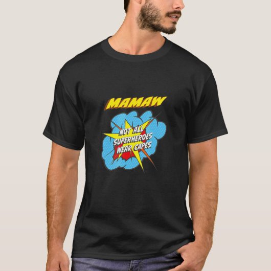 Mamaw Superheld Family T-shirt (Voorkant)
