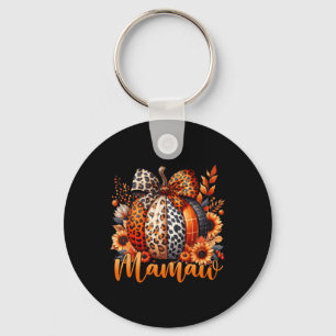Mamaw Thanksgiving Leopard Pompoen Zonnebloem Coqu Sleutelhanger