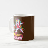 Mamaw Unicorn Dabbing Magical Family Matching Koffiemok (Voorkant links)