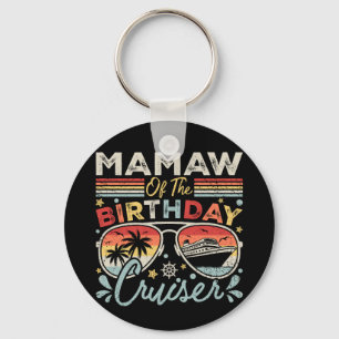 Mamaw van de Verjaardag Cruiser Vakantie Cirkel Sleutelhanger