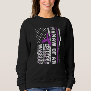 Mamaw van een Warrior Epilepsie Paarse Lint Steun Trui