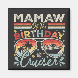 Mamaw van het verjaardagscruiser vakantieplein magneet