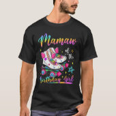 Mamaw van het verjaardagsmeisje Rolling Schaats Fa T-shirt (Voorkant)