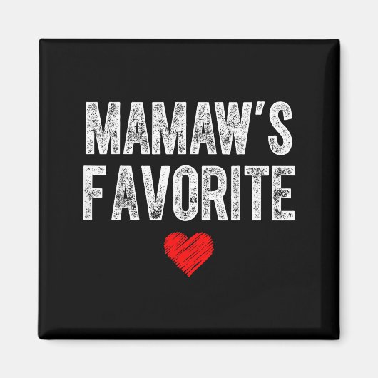 Mamaw's favoriete hartgrafiek voor Moederdag Magneet (Voorkant)