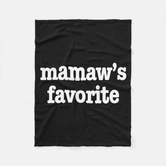 Mamaw's Favorite Funny Trendy Mother's Day Saying  Fleece Deken (Voorkant)