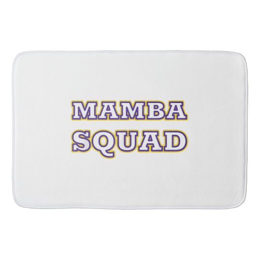 Mamba Squad grappige kleding voor slang liefhebber Badmat (Voorkant)