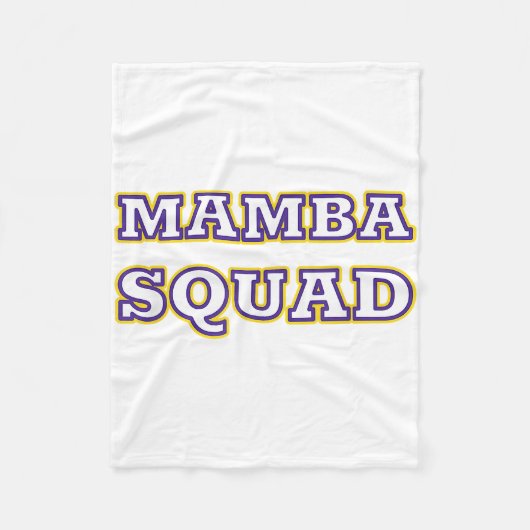 Mamba Squad grappige kleding voor slang liefhebber Fleece Deken (Voorkant)