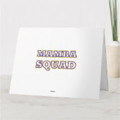 Mamba Squad grappige kleding voor slang liefhebber Kaart (Achterkant)