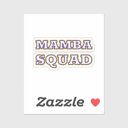 Mamba Squad grappige kleding voor slang liefhebber Sticker (Vel)
