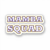 Mamba Squad grappige kleding voor slang liefhebber Sticker (Voorkant)
